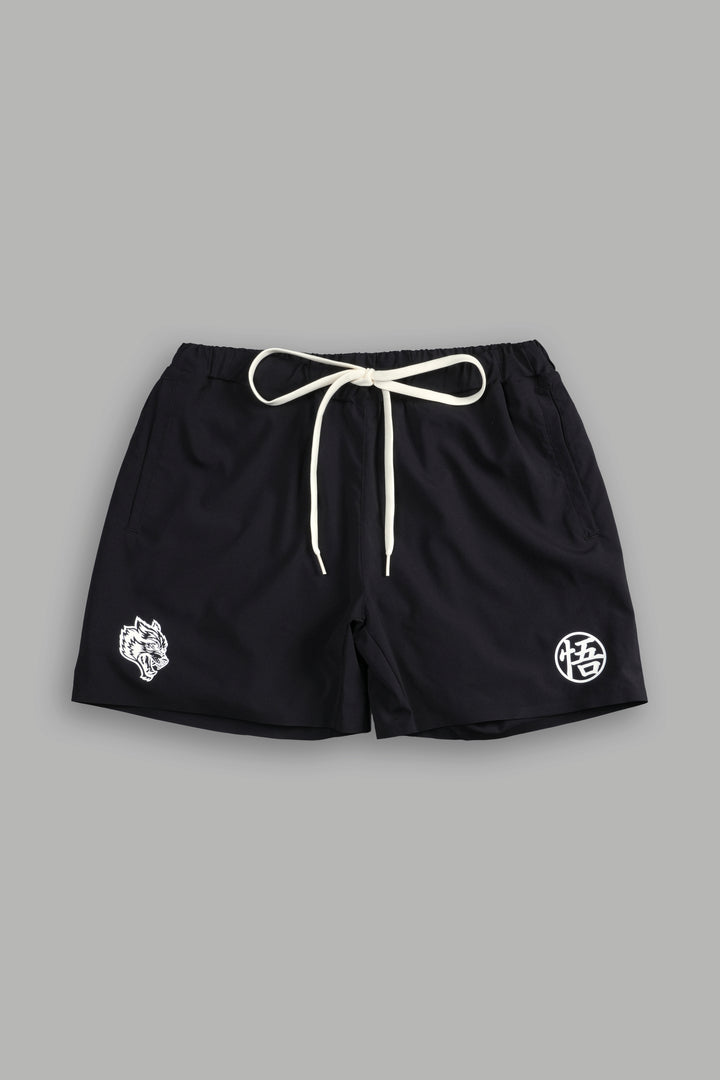 Go Wolves Compression Shorts in Black