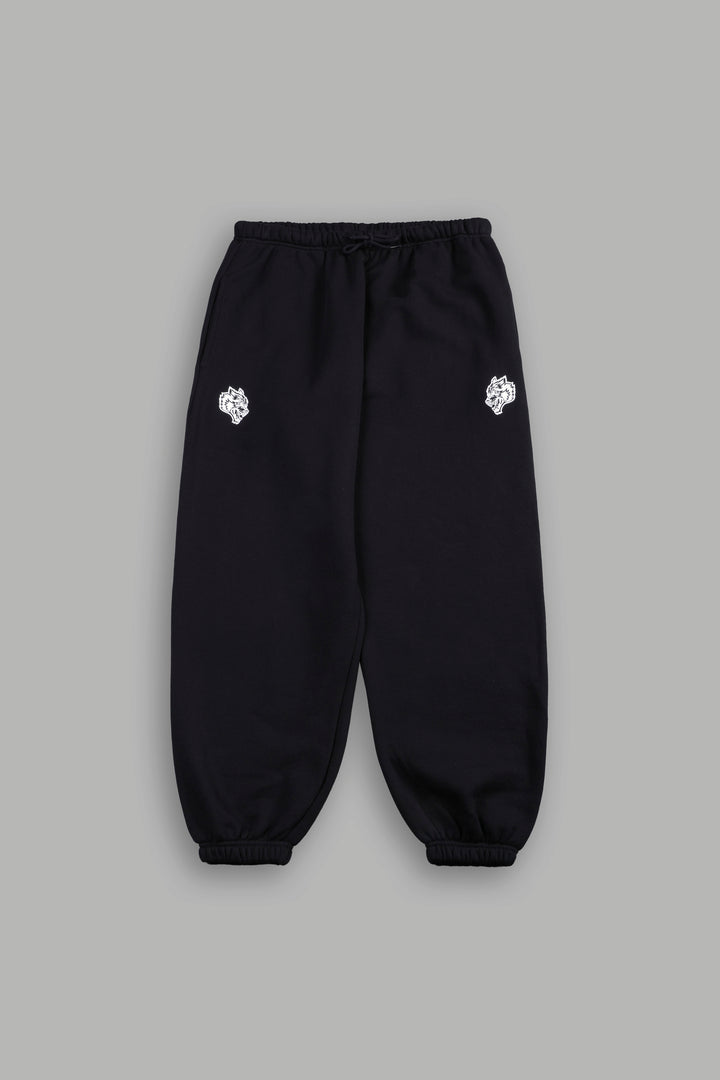 Dual Lightweight Lounger Sweat Pants In Black