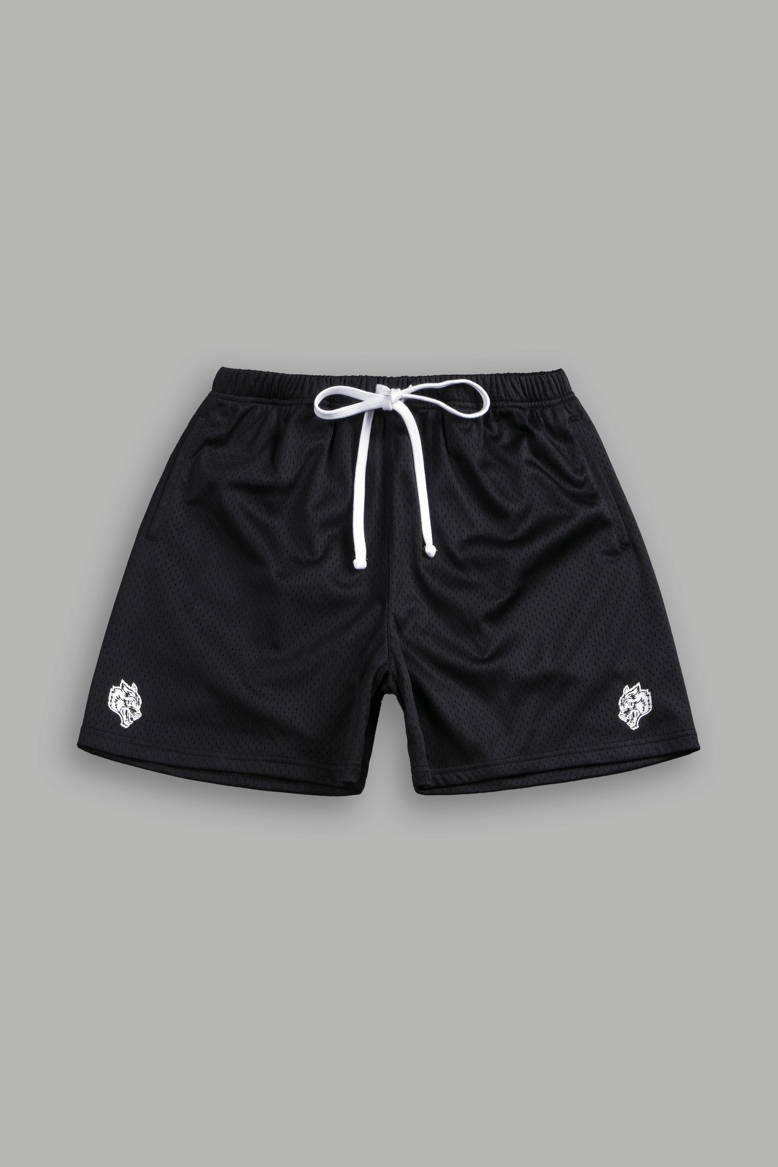 Dual Mesh Shorts in Black