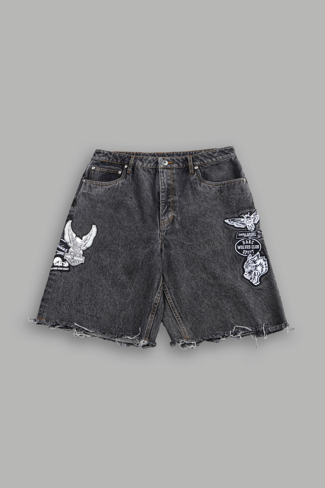 Brotherhood Ash Denim Jean Short in Black
