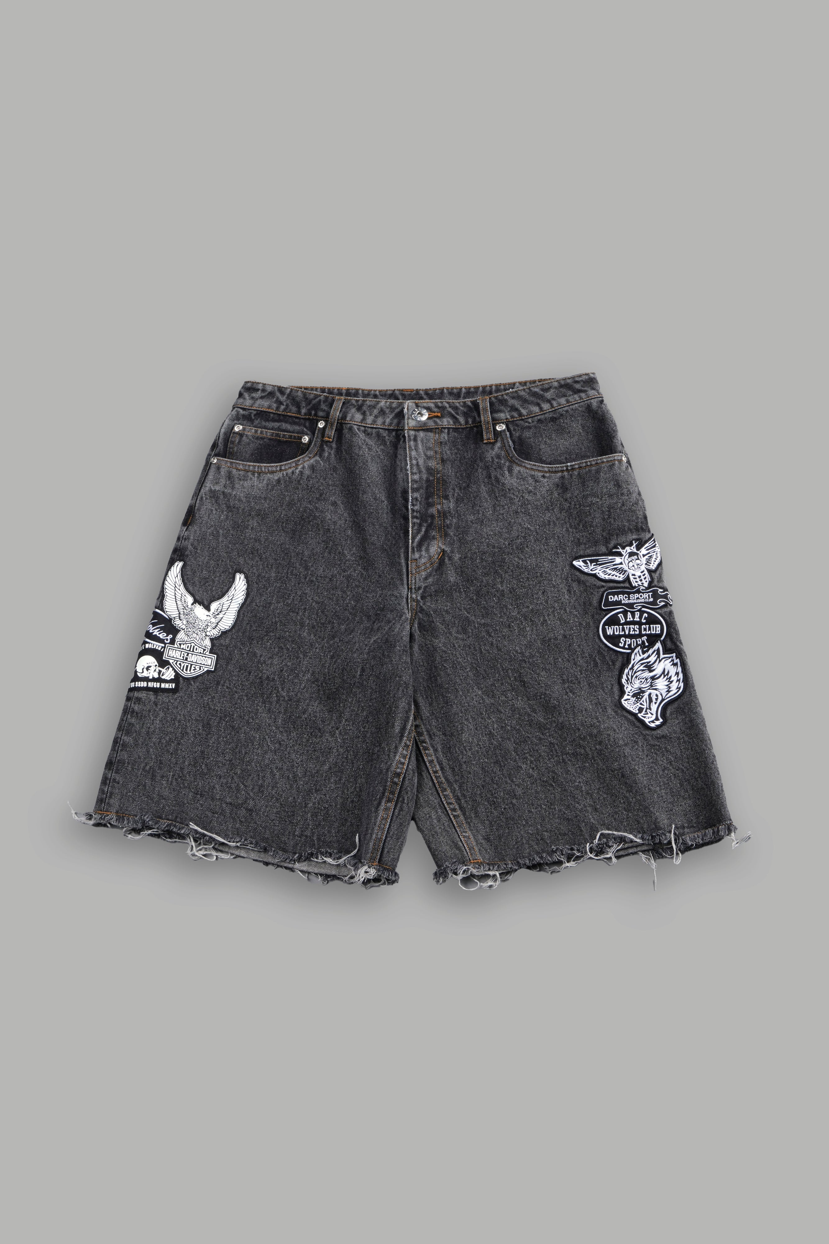Brotherhood Ash Denim Jean Short in Black