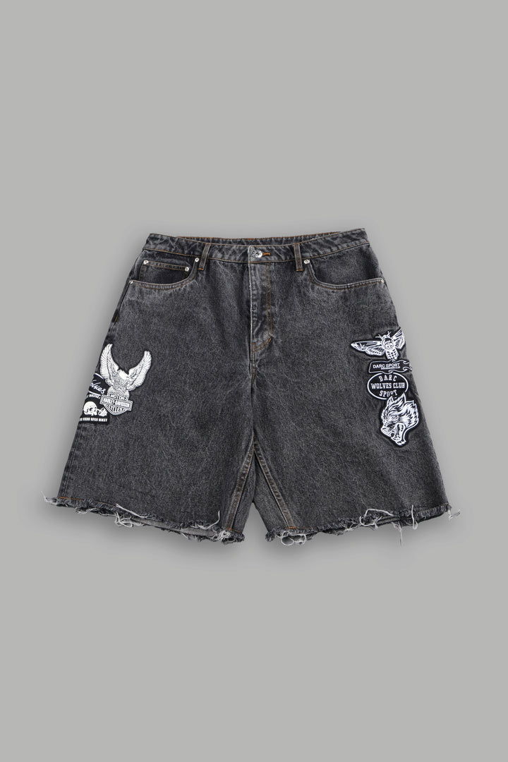 Brotherhood Ash Denim Jean Short in Black
