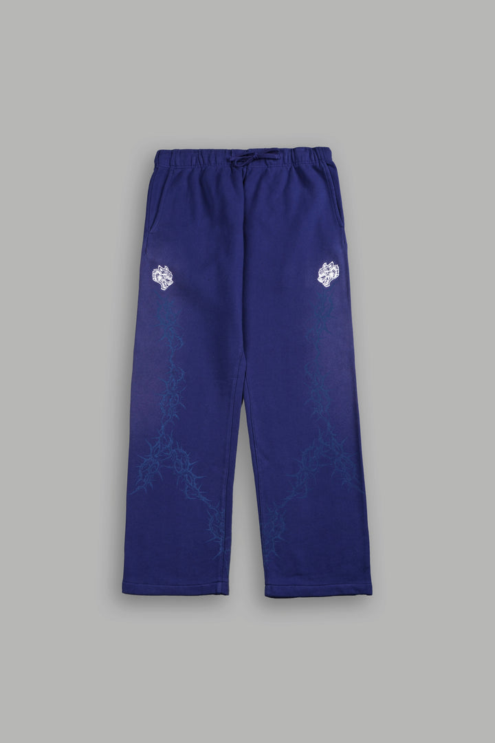 Exo Thorns Bigelow Sweat Pants In Royal Navy Sun Fade