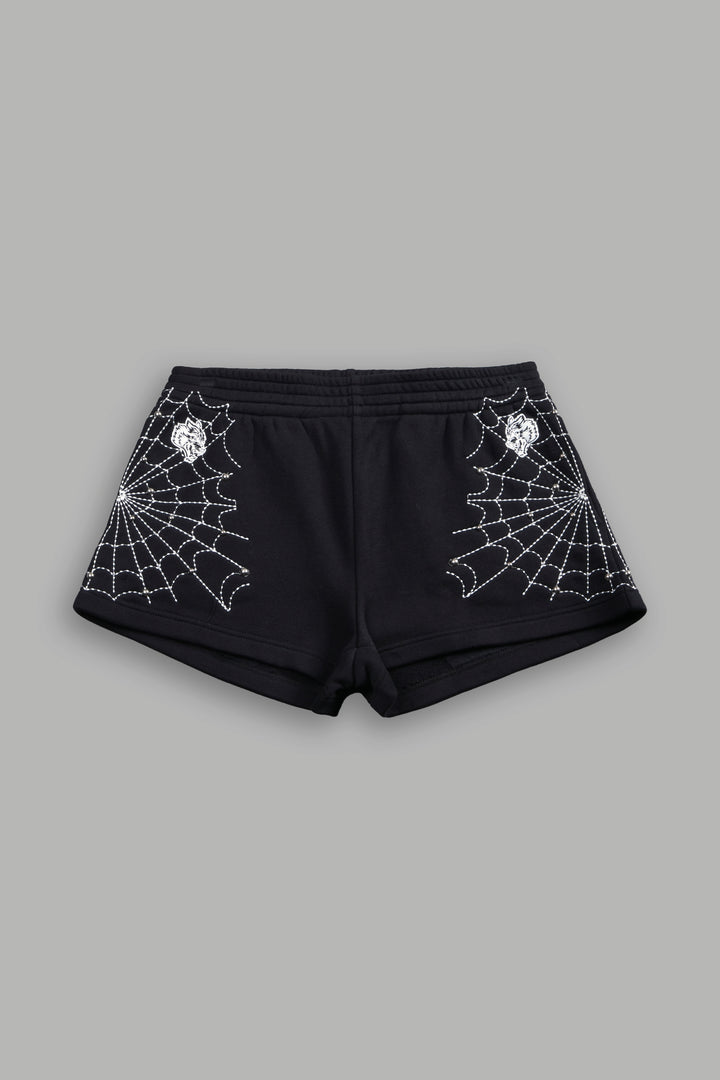Sheshiko Web Ellie Sweat Shorts in Black