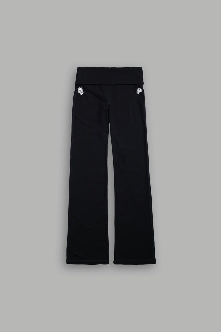 Wolves Pyramid Romy Foldover Pants in Black