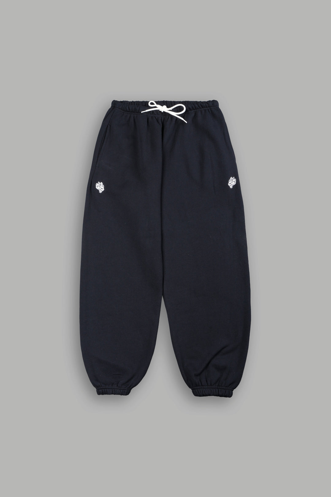 Dual Wolf Lightweight Lounger Sweat Pants In Black