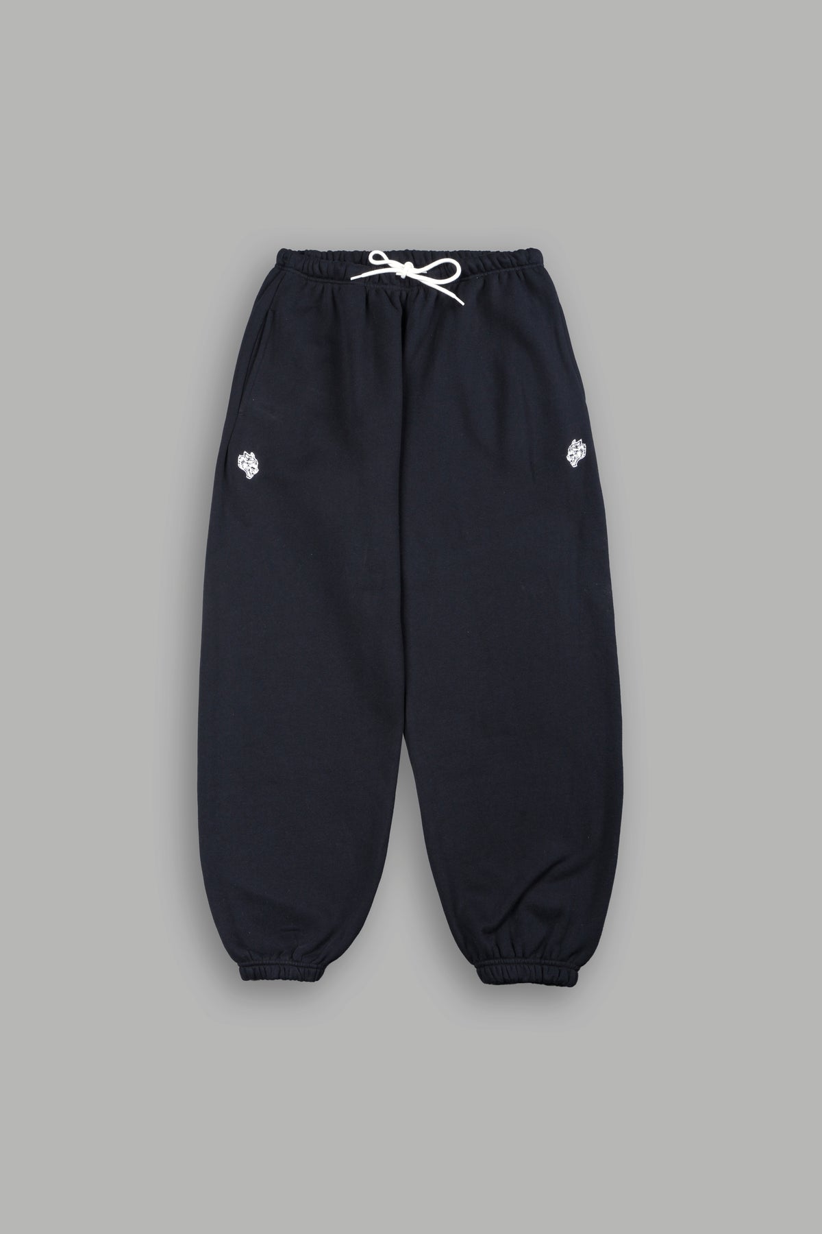 Dual Wolf Lightweight Lounger Sweat Pants In Black