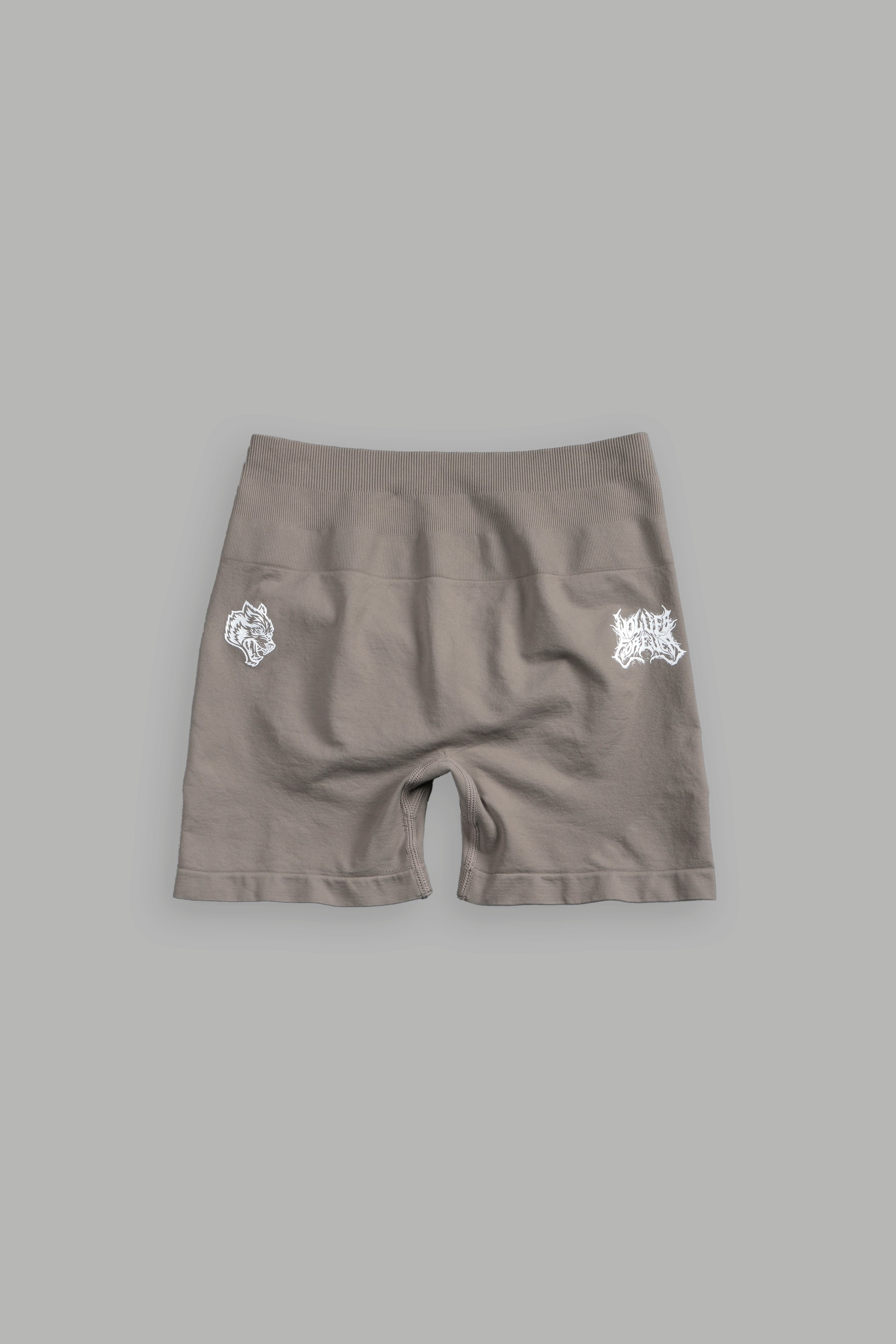 WLVS FRVR Hesh "Stella" Soft Seamless Shorts in Taupe