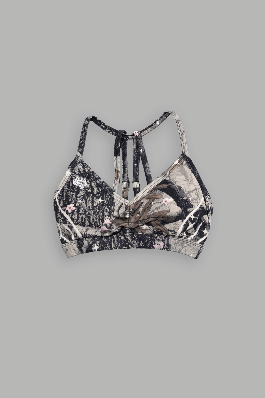 Warrior's Fire "Everson" Alexa Seamless Bra in Starry Blossom Woodland Camo
