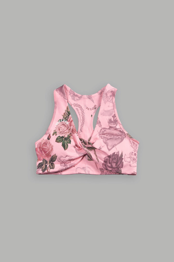 Chopper "Everson" Seamless Twist Bra in De la Rosa