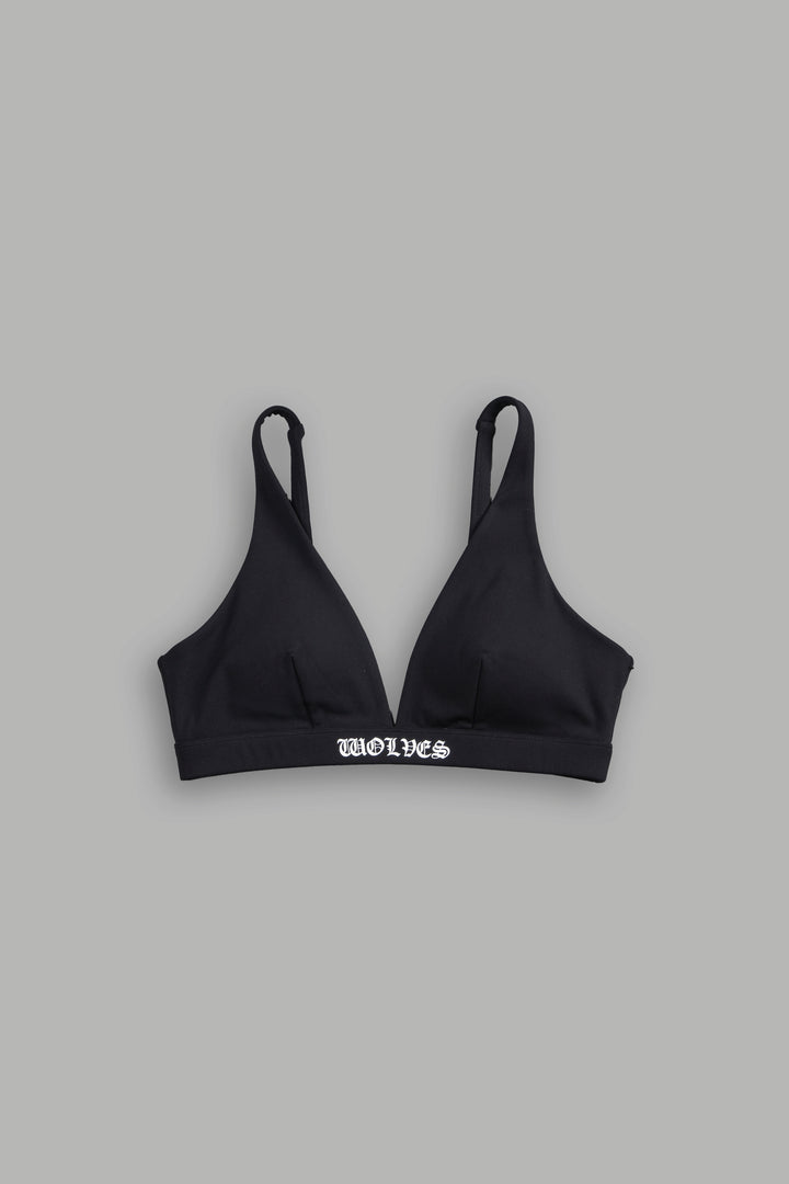 She Chopper V Sports Bra in Black