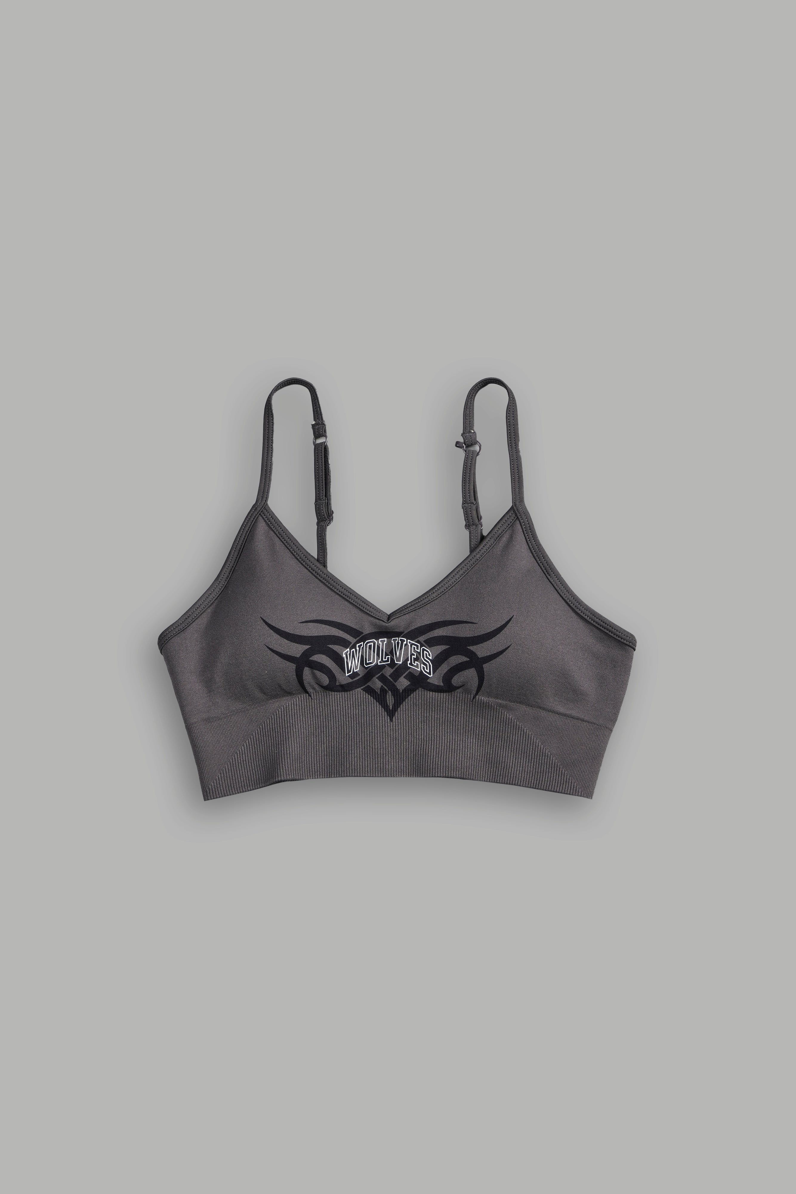 Finite Code Loyalty "Everson Seamless" Sports Bra in Wolf Gray