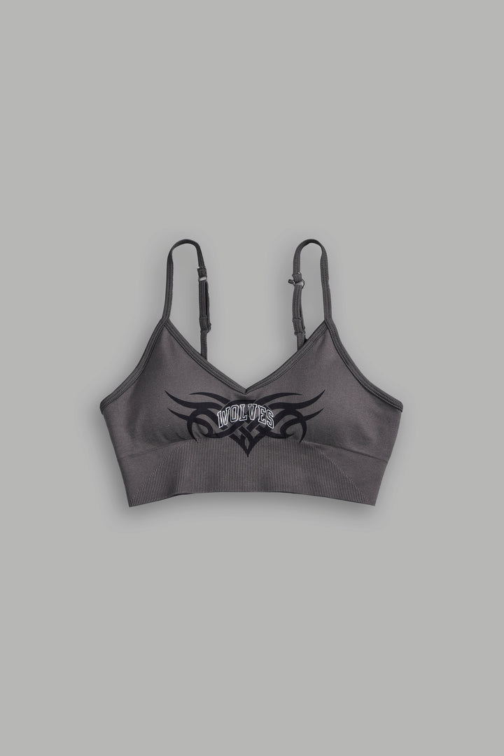Finite Code Loyalty "Everson Seamless" Sports Bra in Wolf Gray