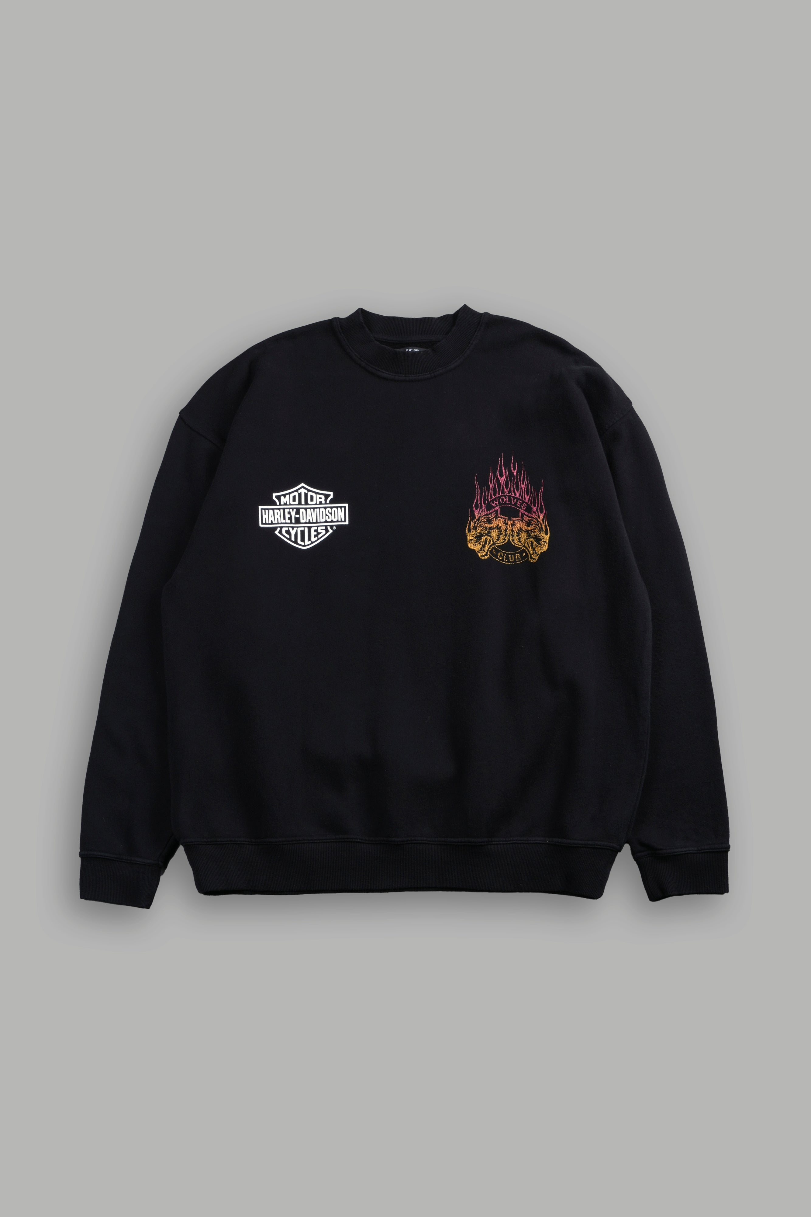 Rising Sun London Crewneck in Black
