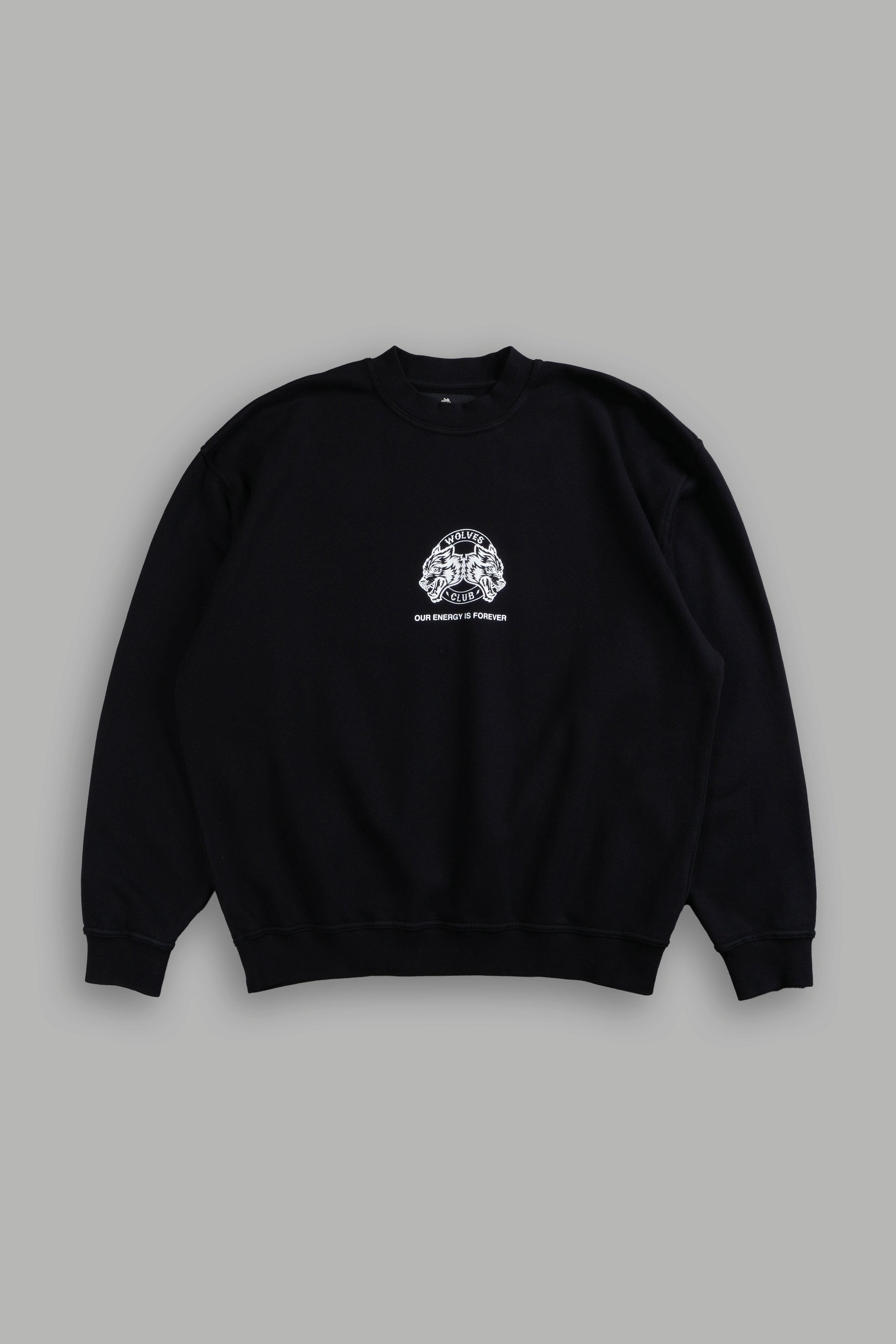 Alpha Wolf London Crewneck in Black