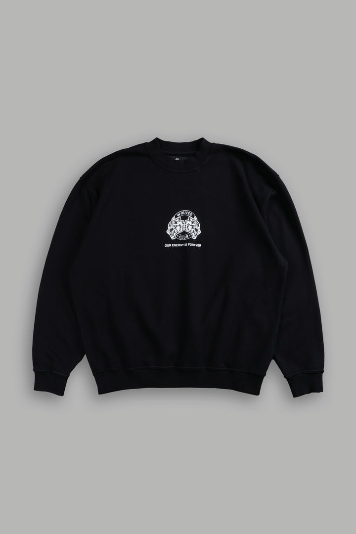 Alpha Wolf London Crewneck in Black