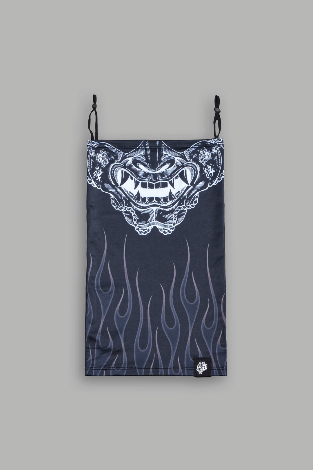 Oni Fire Neck Gaiter in Black