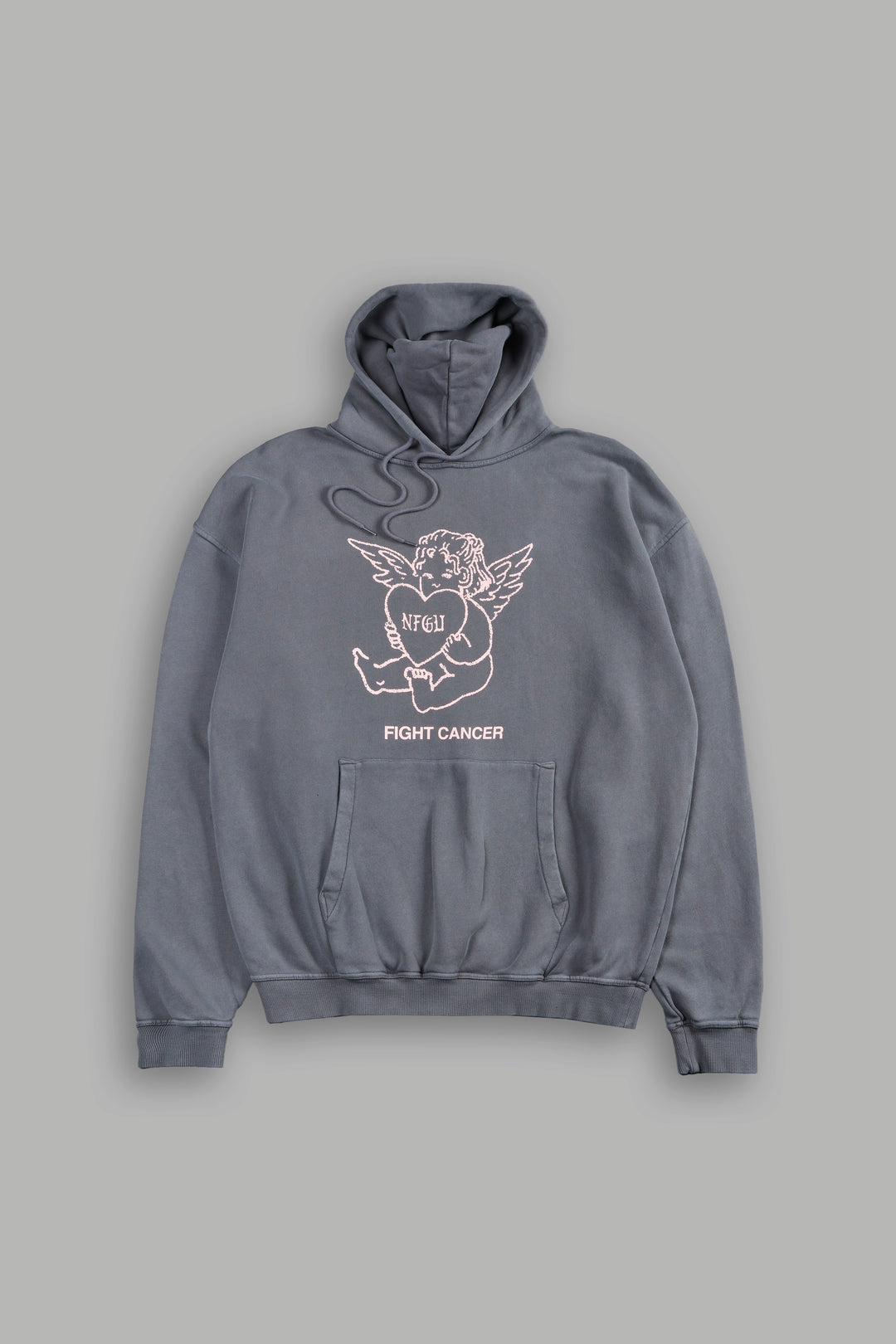 Cherub F Cancer Bishop Hoodie In Slate Gray