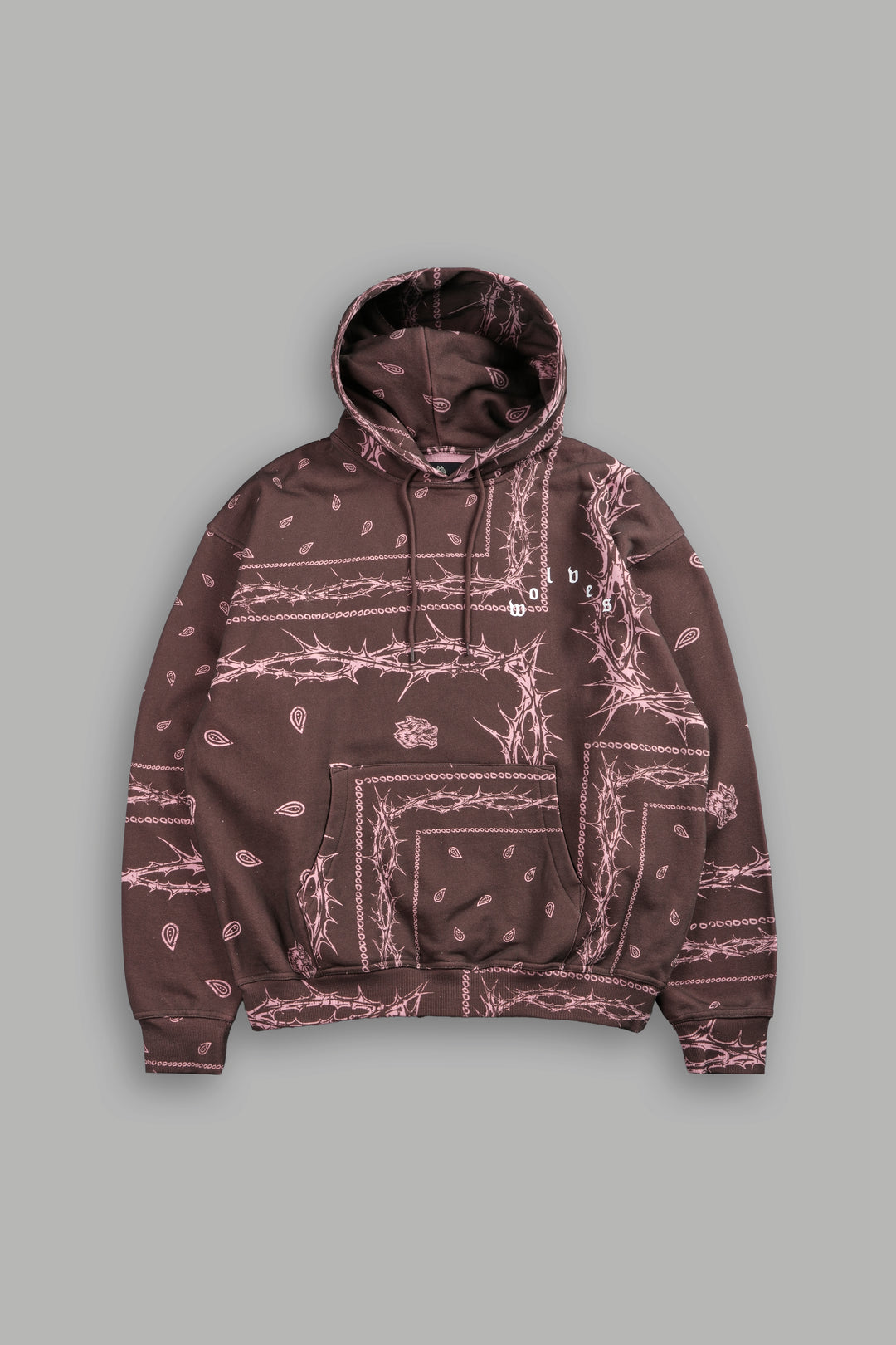 Wolves Pyramid "Bishop" Hoodie in Desert Dust Thorn Paisley
