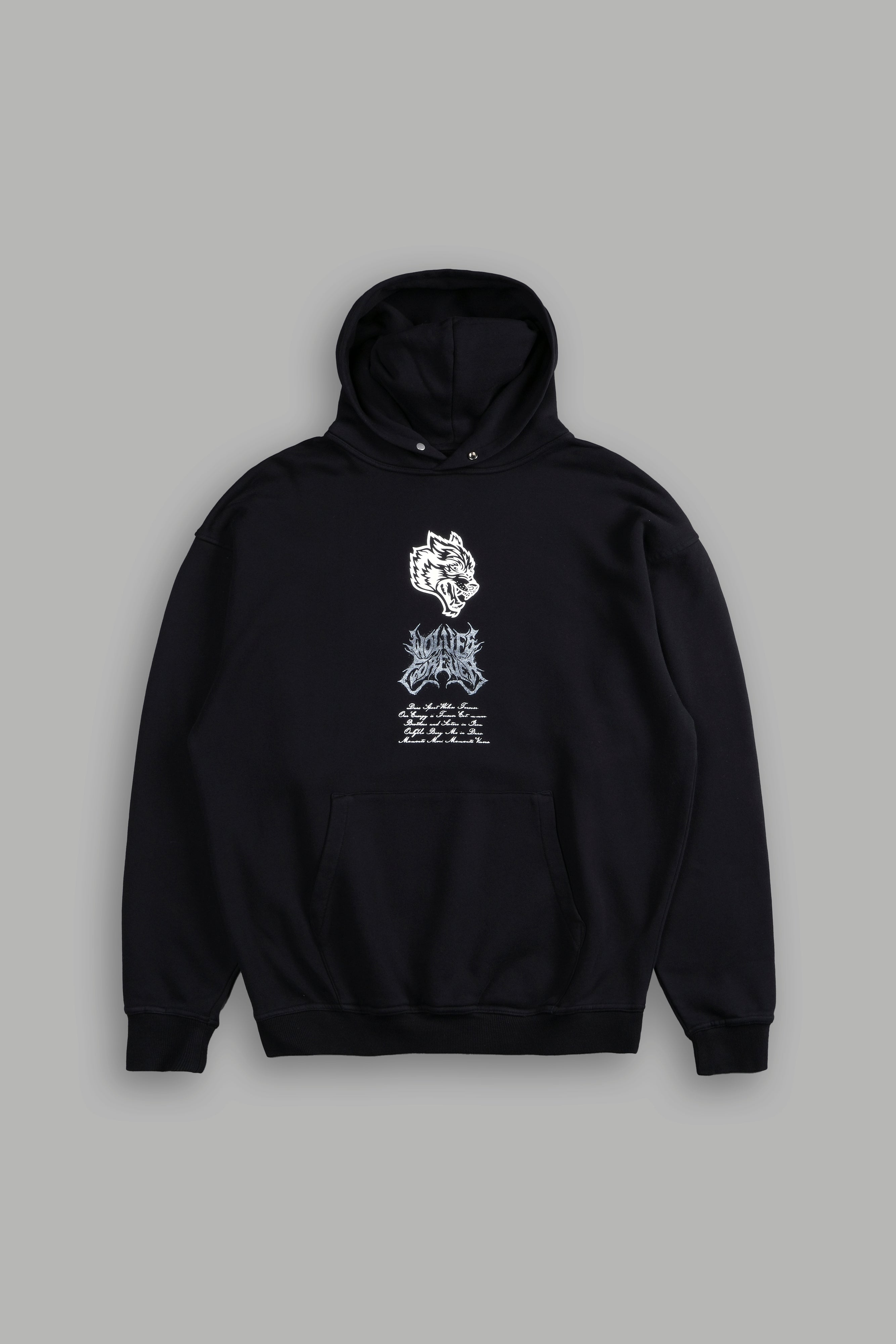Metal WLVS "Pierce" Hoodie in Black