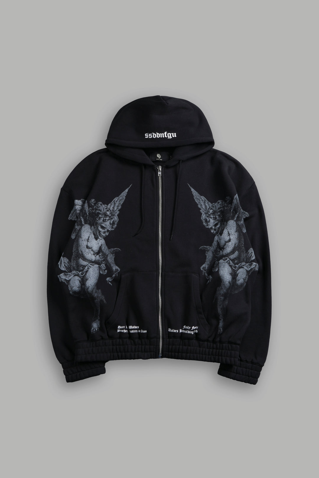 Darc Angel "Chambers" Zip Hoodie in Black