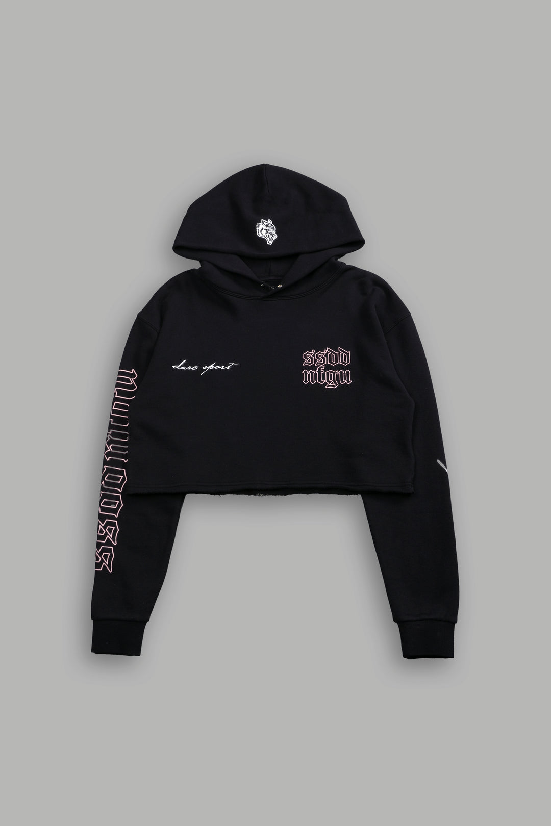 New Beginnings "Pierce" (Cropped) Hoodie in Black