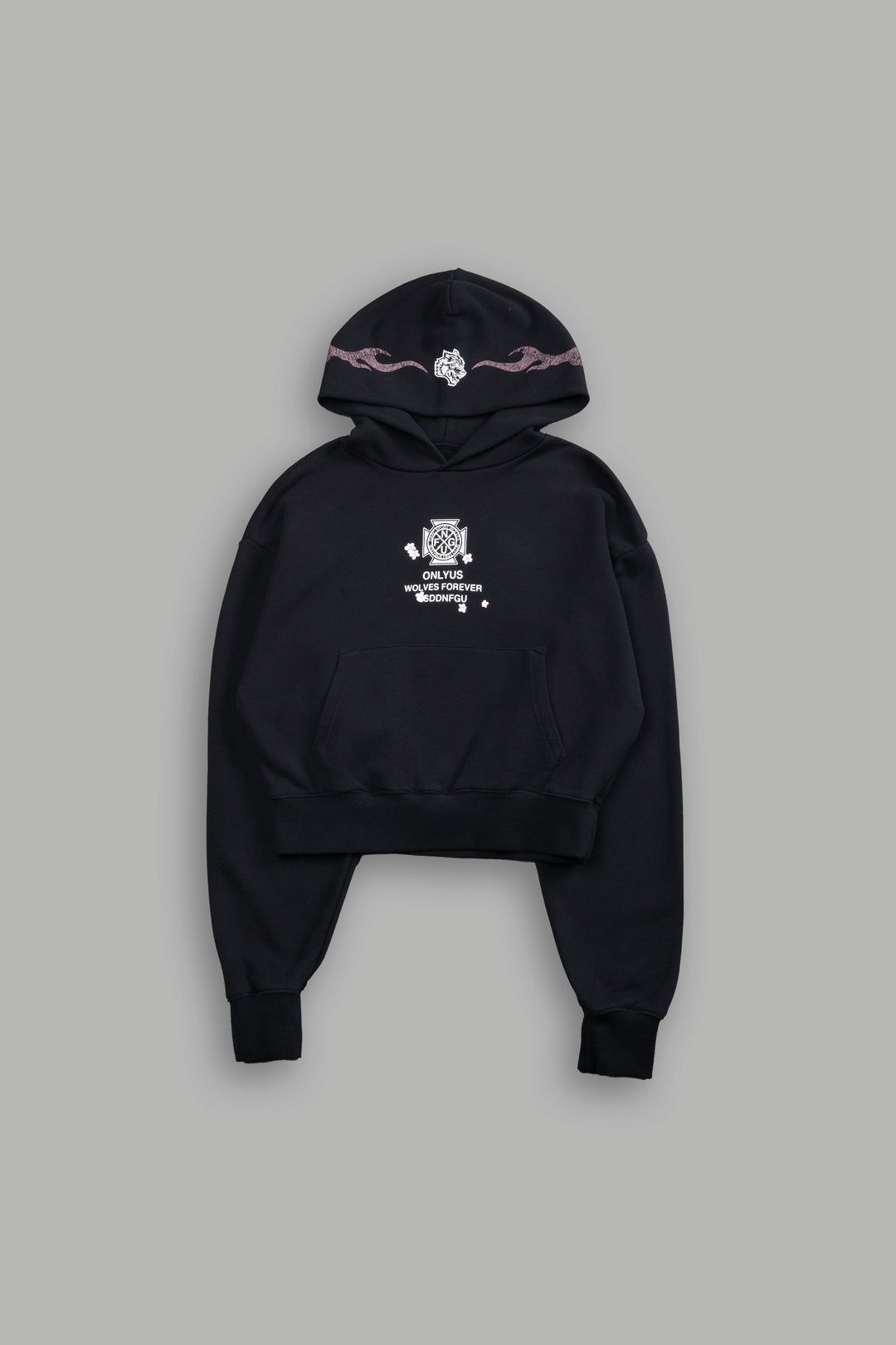 Our Fire V2 "Owen" (Cropped) Hoodie in Black