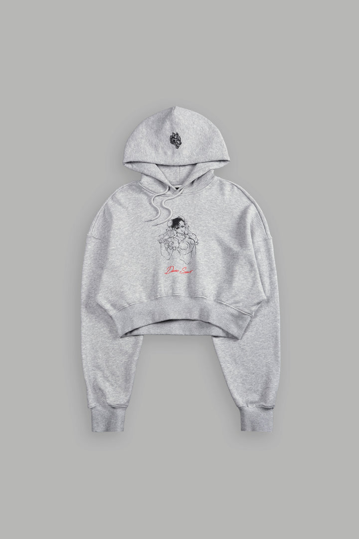 No Match "Ava" Hoodie in Light Athletic Gray