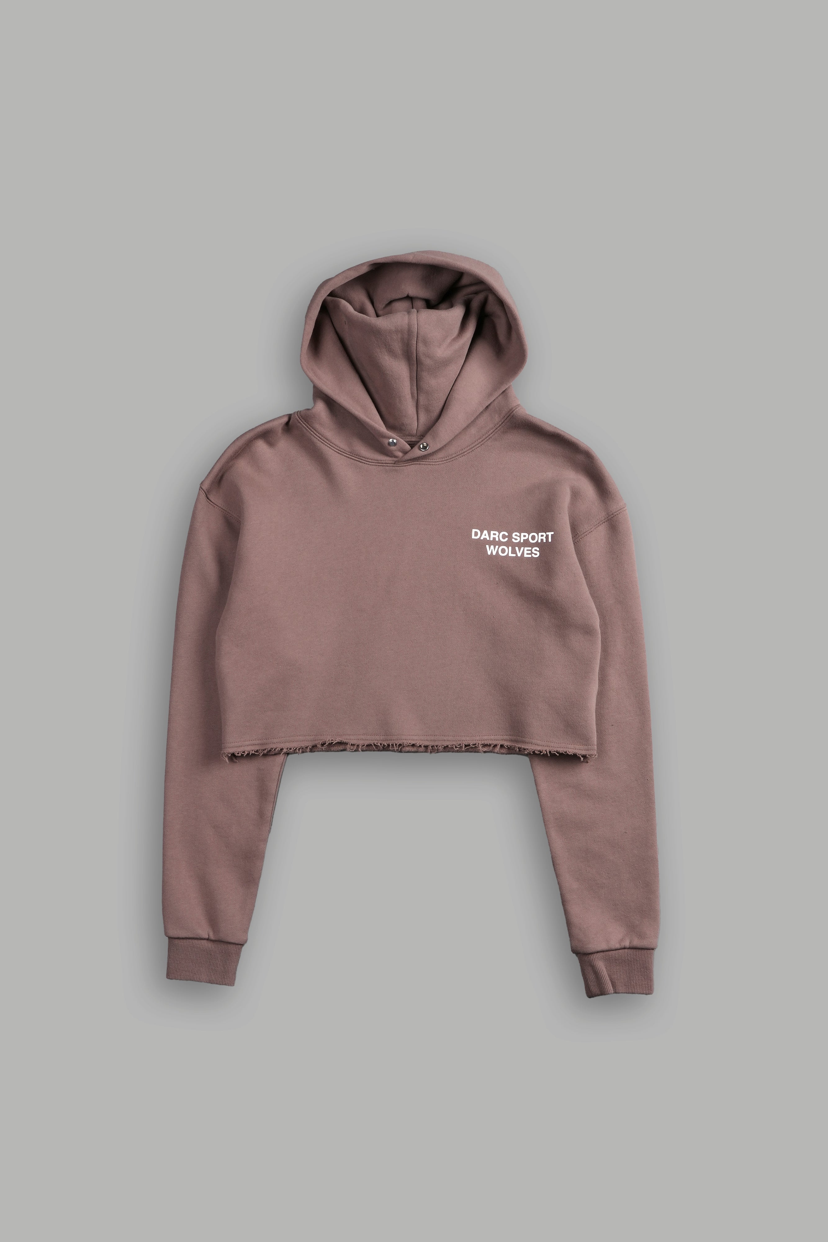 Darc Sport Wolves "Pierce" (Cropped) Hoodie in Norse Brown
