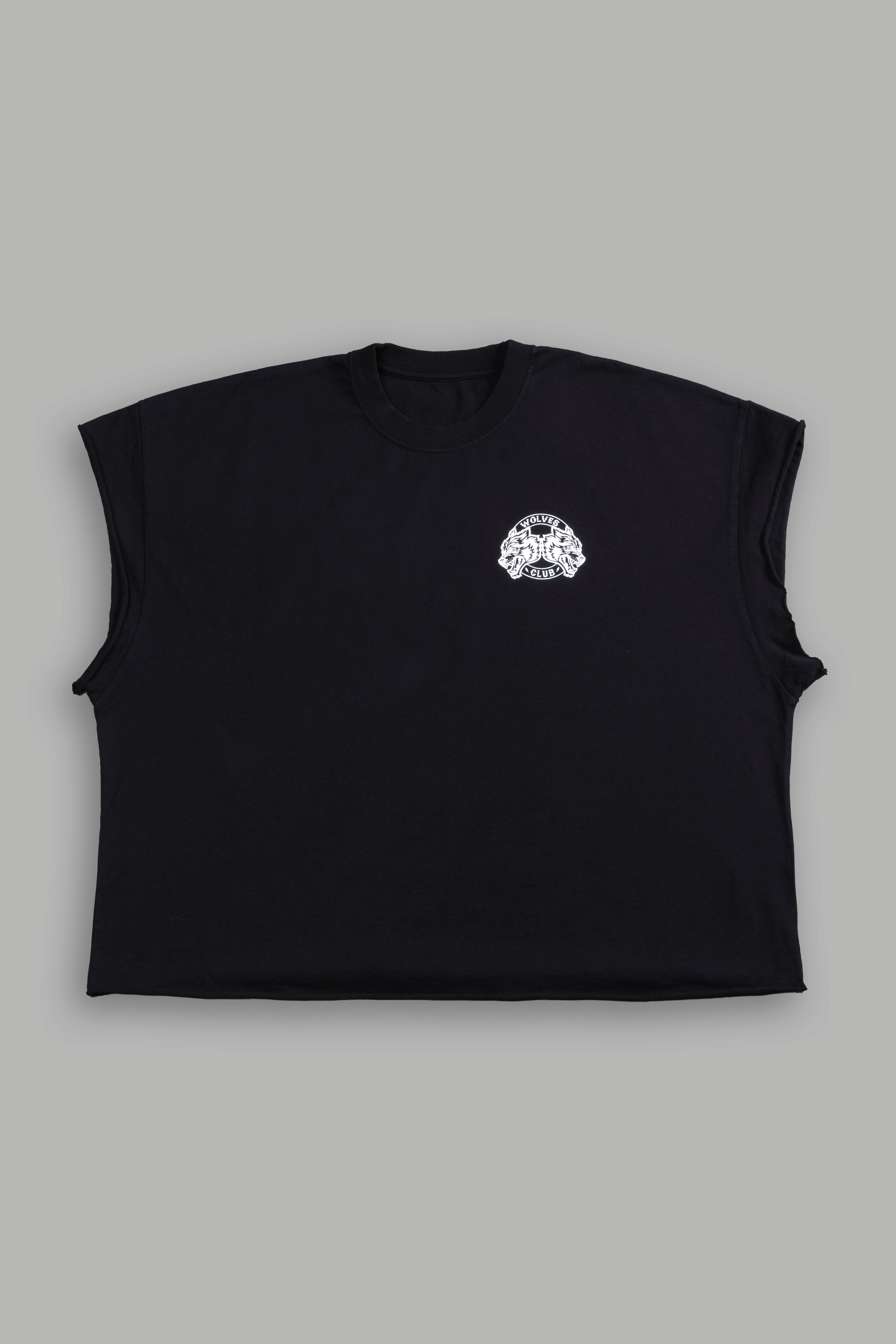 Wolves Club 2015 Till Forever Grunge Cut-Off Tee in Black
