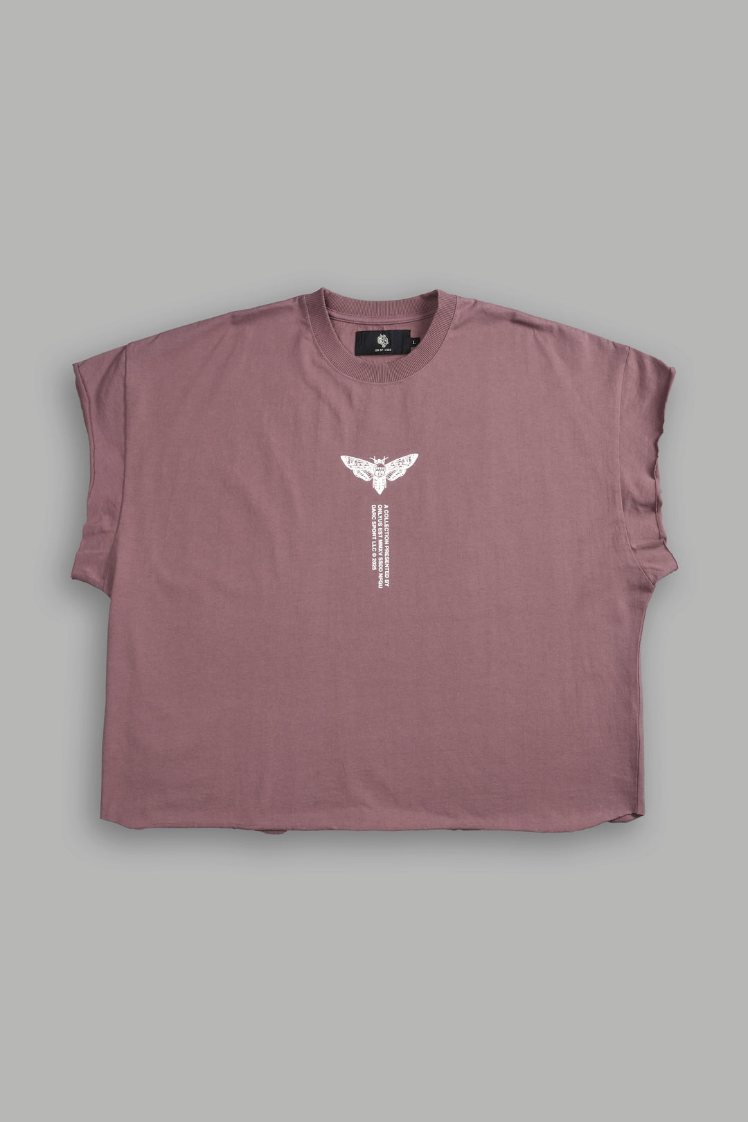 From The Top "Grunge" Cut Off Tee in Mauve