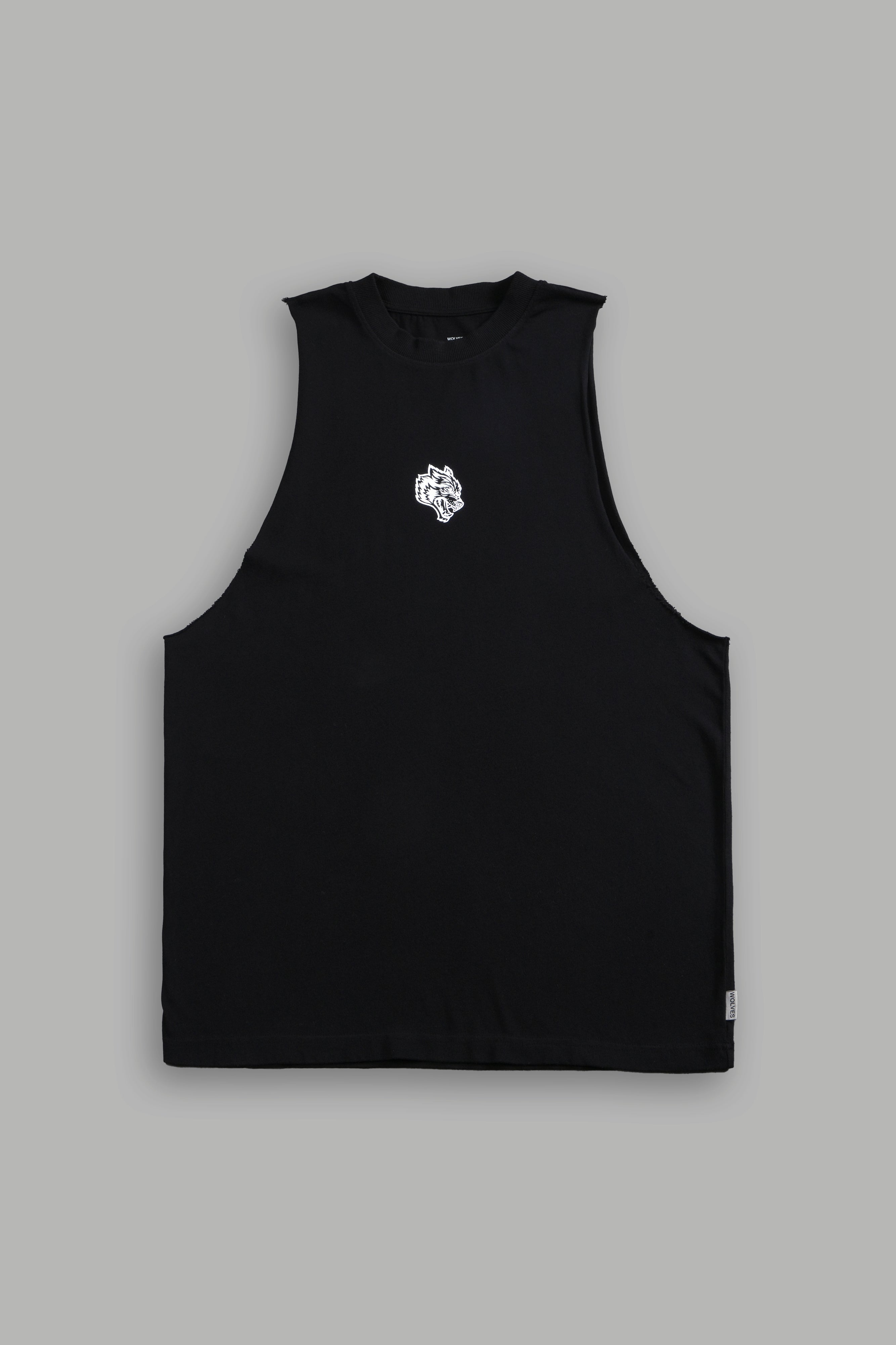 Wolf Chopper FRVR "Tommy" Muscle Tee in Black