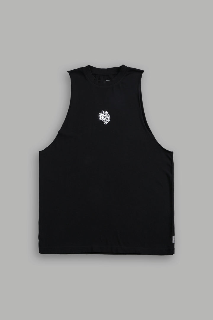 Wolf Chopper FRVR "Tommy" Muscle Tee in Black
