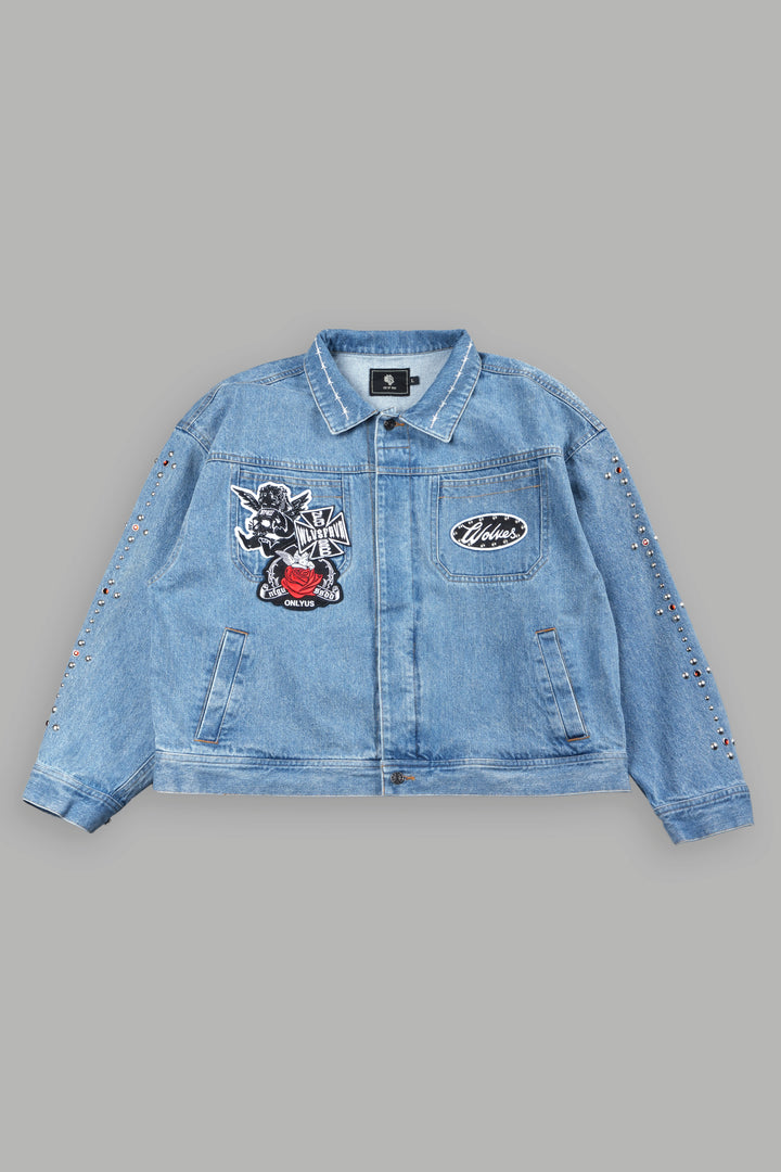 Wolves Heritage Jax Denim Jacket In Light Wash