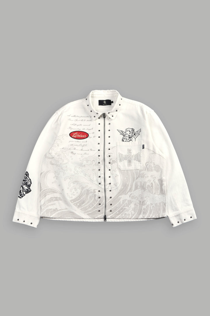 Great Wave Ls Vince Shirt in Cream