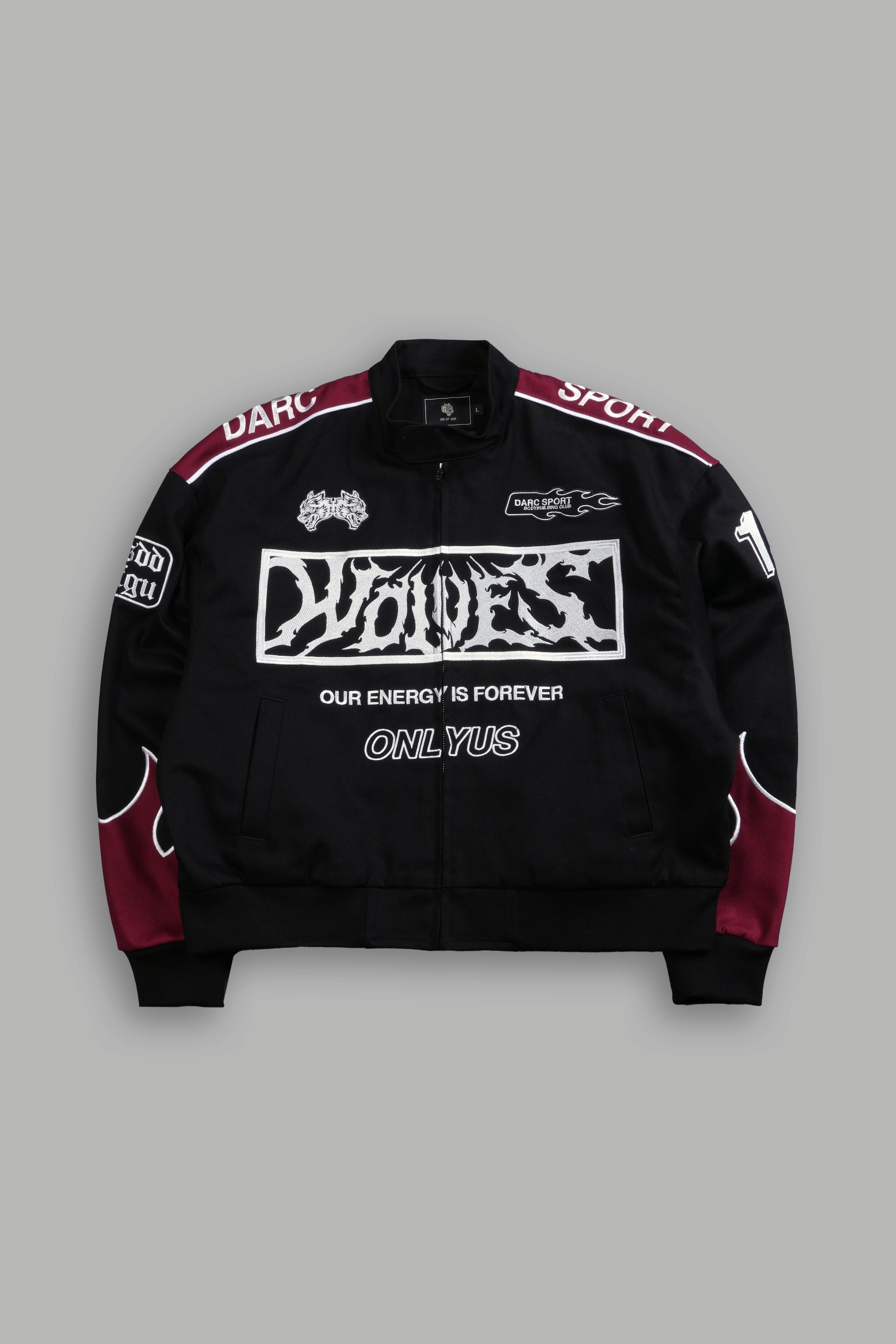 Ride The Fire V2 Gordon Racing Jacket in Black/Oxblood – DarcSport