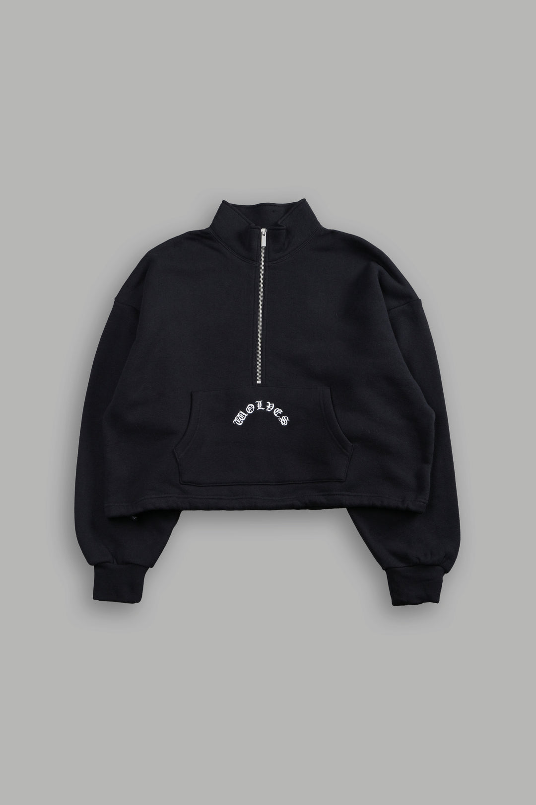 Wolf Chopper Oversized "Everson" Mockneck Sweater in Black