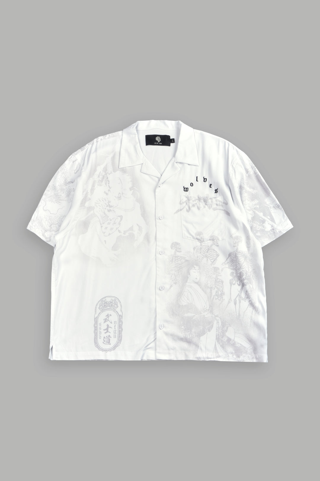 Ronin'S Lament Romero Mid Length Button Up in Cream