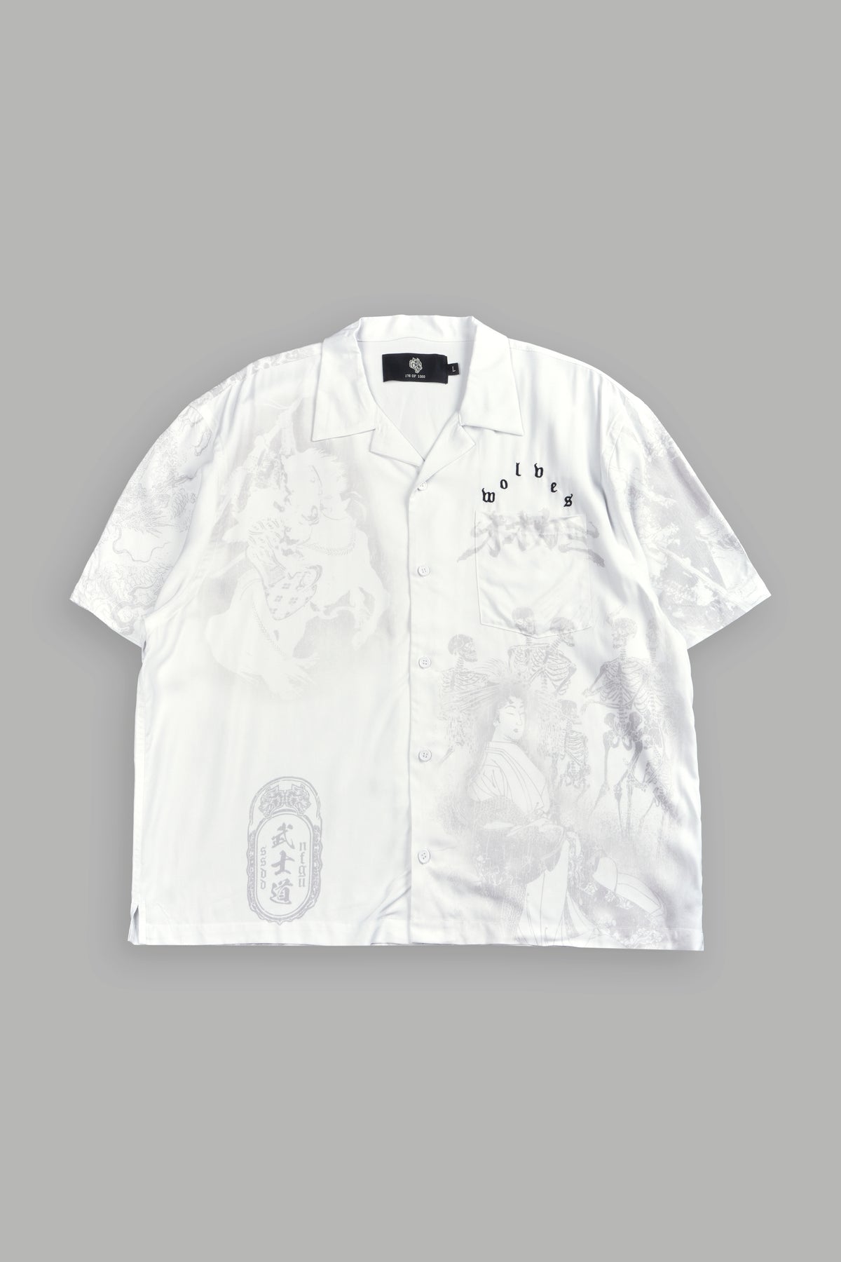Ronin'S Lament Romero Mid Length Button Up in Cream