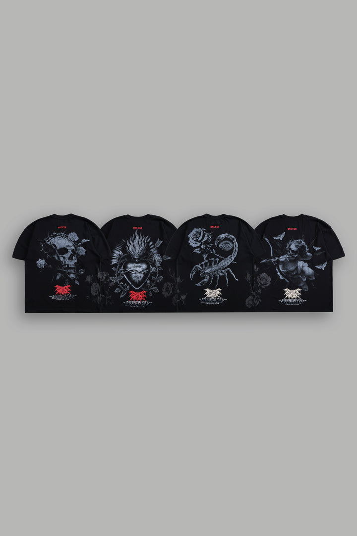 Corazón "Side-By-Side" Tee Box Set in Black