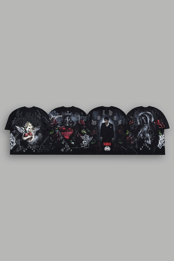 Corazon Ch 3 Side-By-Side Tee Box Set In Black