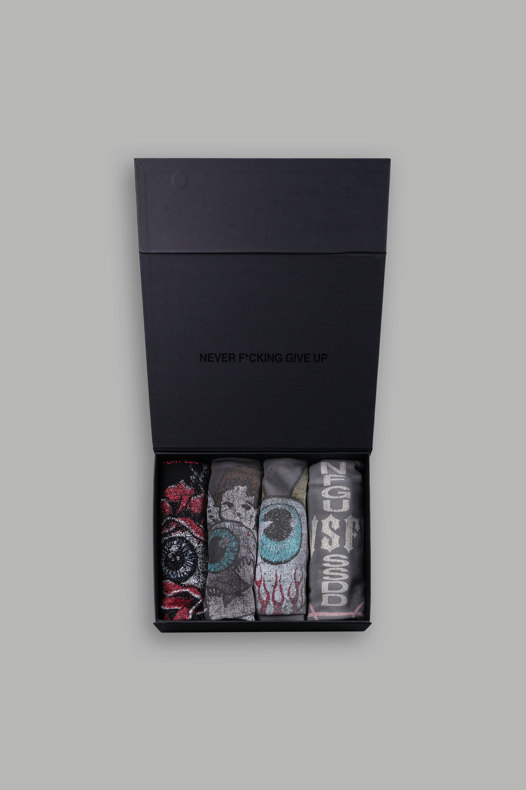 Von Dutch "Side-By-Side" Tee Box Set in Black