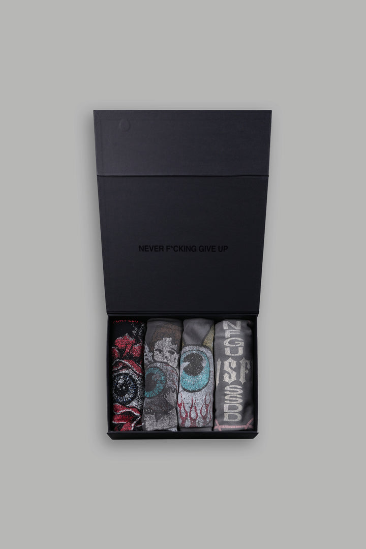 Von Dutch "Side-By-Side" Tee Box Set in Black