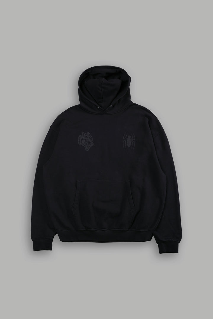 Webs and Shadows "Pierce" Hoodie in Black