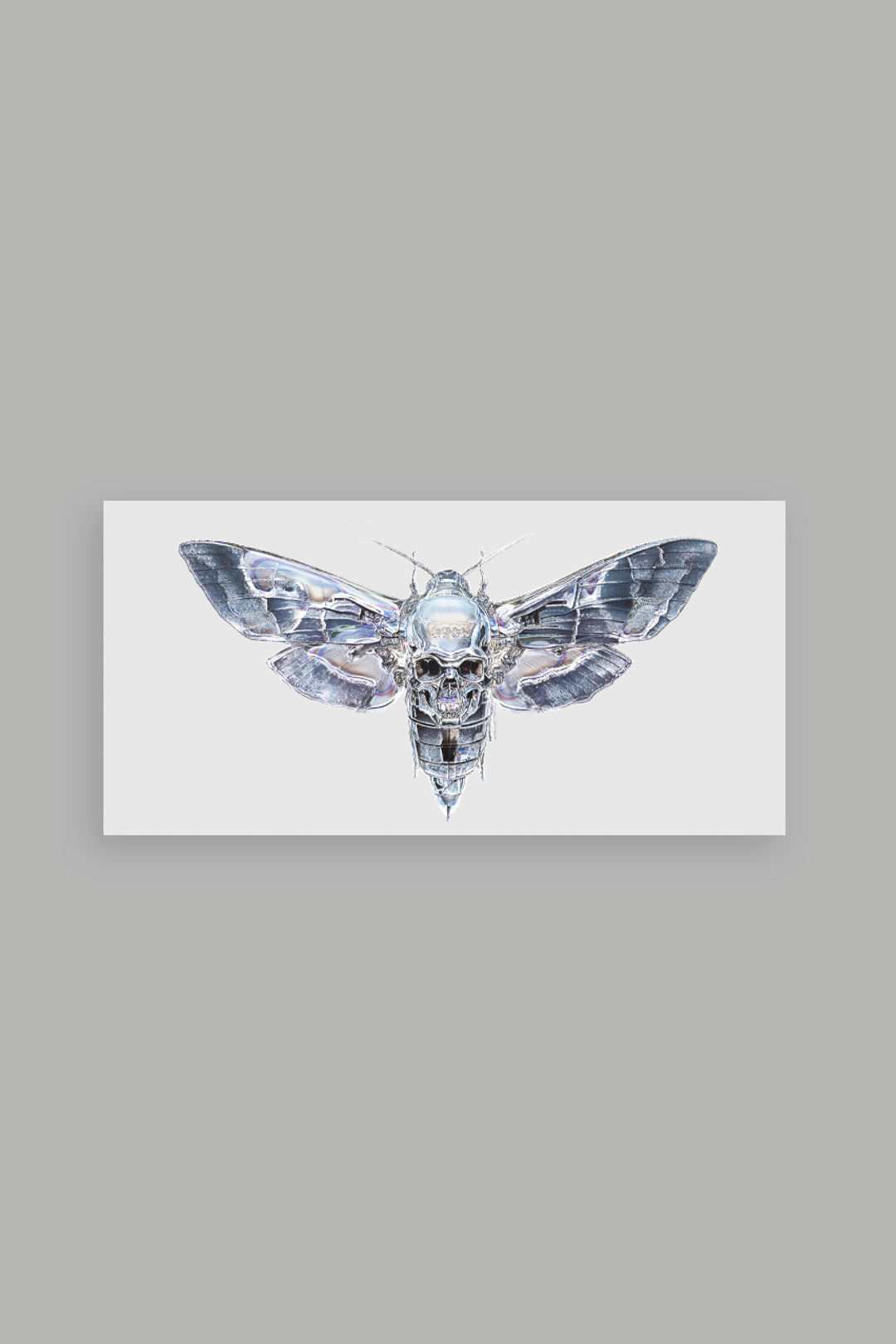 Iron Moth Sticker in Silver