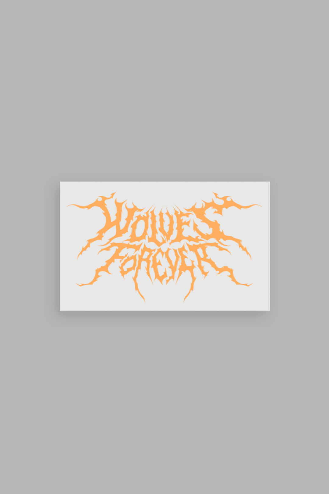 Wolves Hesh Large Sticker in Orange