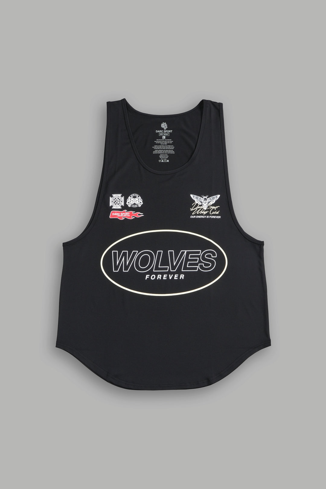 Live Fast V3 "Dry Wolf" (Drop) Tank in Black