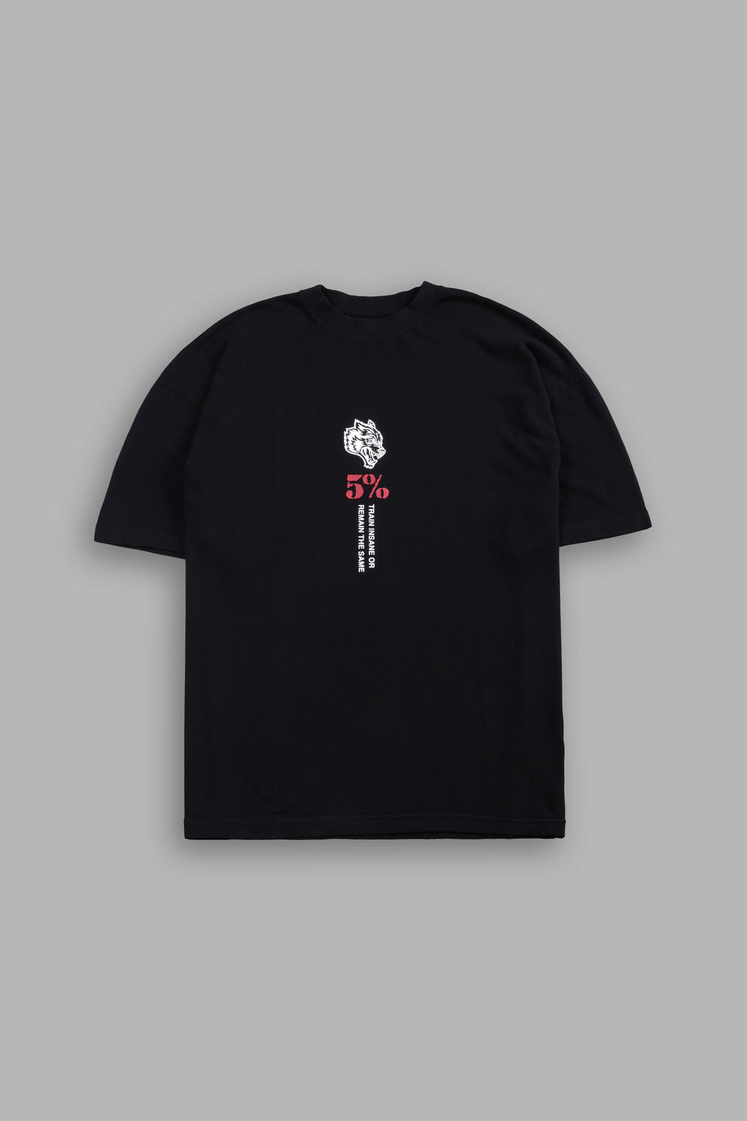 5% Forever Premium Oversized Tee in Black