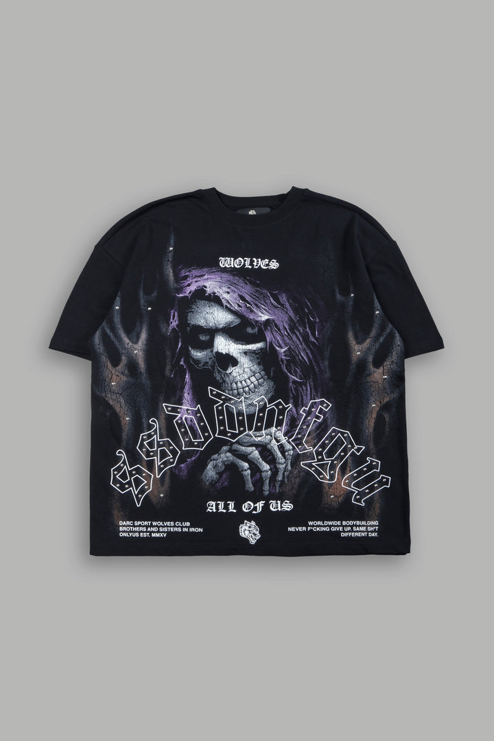 Reaper'S Calling Premium Oversized Tee In Black