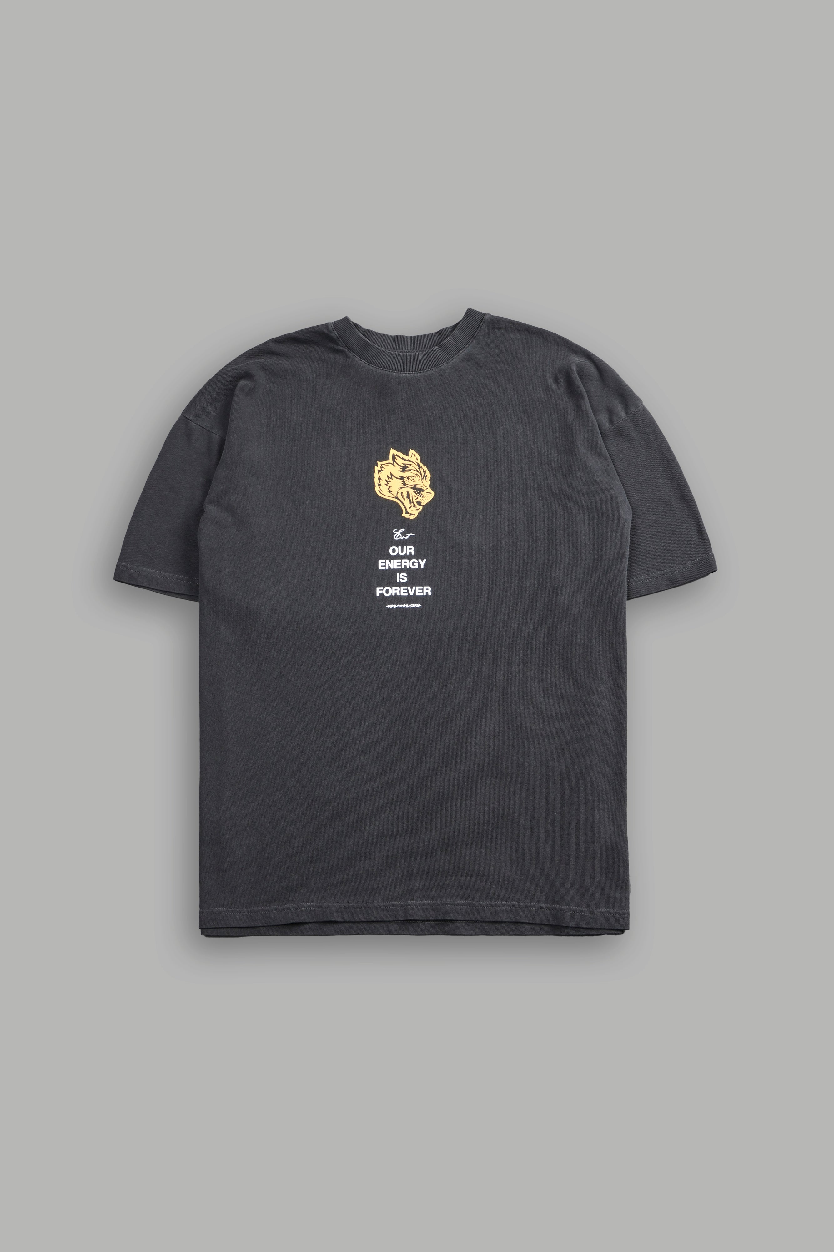 Hanma Legacy "Premium" Oversized Tee in Wolf Gray